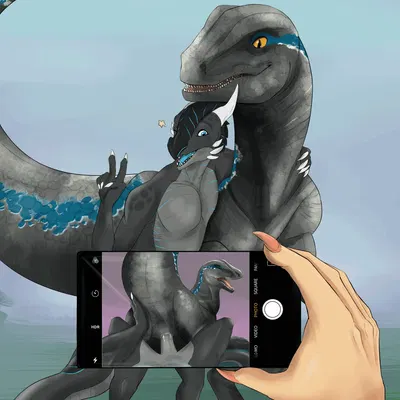 blue (jurassic world), xero (captainscales) (jurassic park, jurassic world) created by charliemcarthy