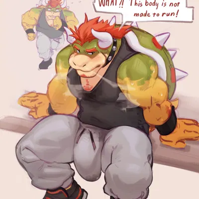 bowser (mario bros, nintendo) created by kawaakumma