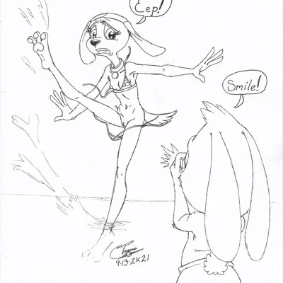 brandy harrington, mr. whiskers (brandy and mr. whiskers, disney) created by zmorphcom