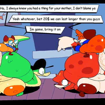 brew dafox (superiorfox), gravy dafox (superiorfox), lucy swallows (kit-cat klock) created by superiorfox, third-party edit