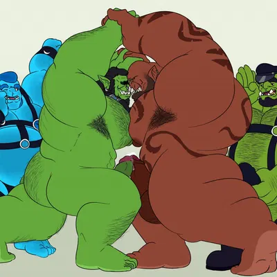 bromok, garrosh hellscream, thrall (warcraft) (blizzard entertainment, warcraft) created by majinorc