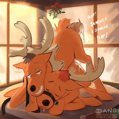 brown reindeer (spot), red reindeer (spot) (christmas, spot's magical christmas) created by dangpa