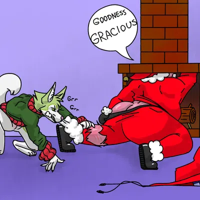 byte fantail (character), santa claus (christmas) created by sillydraco