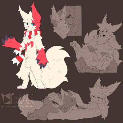 calorin (toxiczangoose), chester (decodecker) (nintendo, pokemon) created by decodecker
