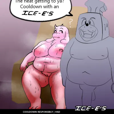 chairiel, ice-e, toriel (undertale, undertale (series)) created by oxkingky