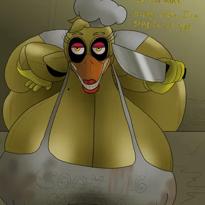 chica (fnaf), classic chica (fnaf) (five nights at freddy's, scottgames) created by m4n