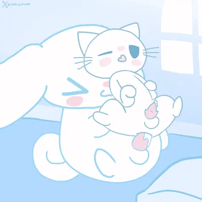 cinnamon (cinnamoroll), shirotaro (sanrio) (cinnamoroll, sanrio) created by godforgiveme4
