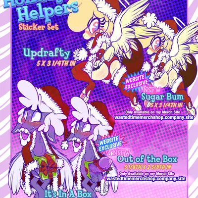 collin (helluva boss), keenie (helluva boss) (christmas, hellaverse) created by wastedtimeee