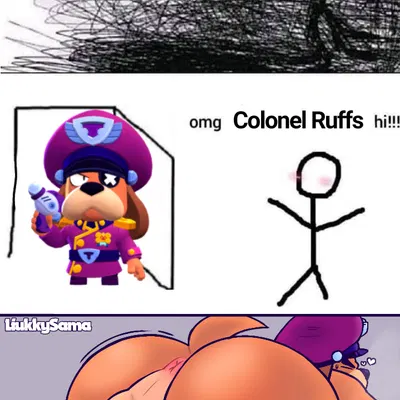 colonel ruffs (brawl stars) (brawl stars, omg hi!) created by liukky