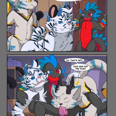 corops blackscale, densetsu (white tiger), djed (fifzy) (mythology) created by mousesix