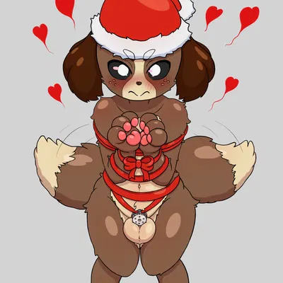 digby (animal crossing) (animal crossing, christmas) created by splussher