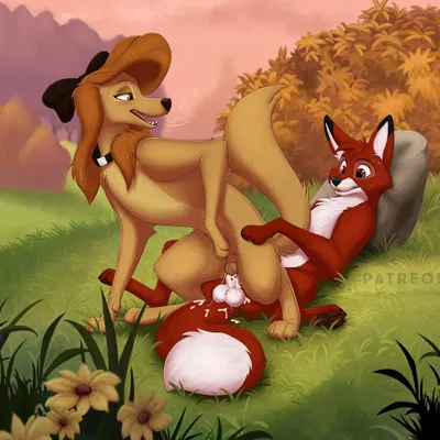 dixie (tfath), tod (tfath) (disney, the fox and the hound) created by ethersilverfox