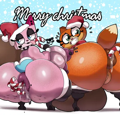 dr. fox, unikitty (cartoon network, christmas) created by crowundeadcat