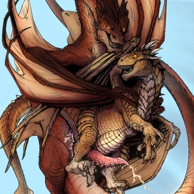 draco (dragonheart), smaug (dragonheart, european mythology) created by emptyinside