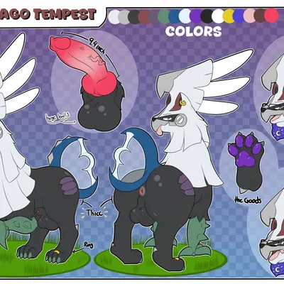 drago tempest (woofington gator) (nintendo, pokemon) created by woofington gator