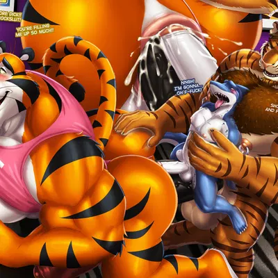 duke nauticus, night (dream and nightmare), tony the tiger (frosted flakes, kellogg's) created by dream and nightmare