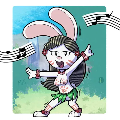 elinor rabbit (elinor wonders why, pbs) created by mr harinezumi