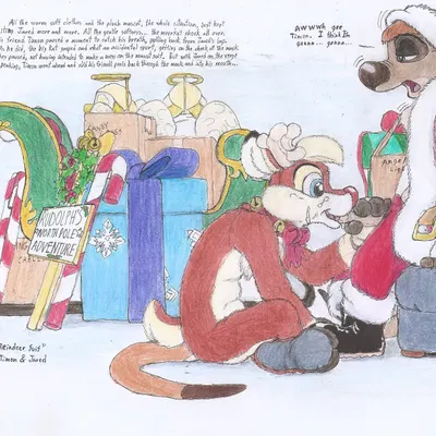 fan character, rudolph the red-nosed reindeer, timon (christmas, disney) created by timon-berkowitz