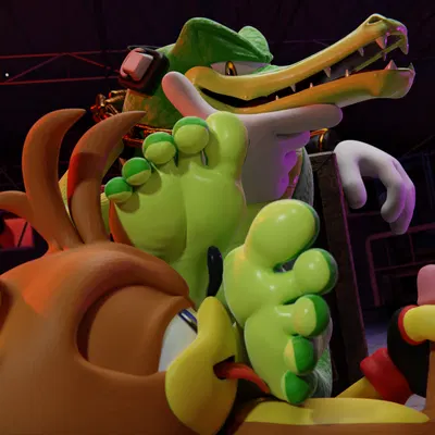 fan character, sledge the hedgehog, vector the crocodile (sega, sonic the hedgehog (series)) created by feetymcfoot