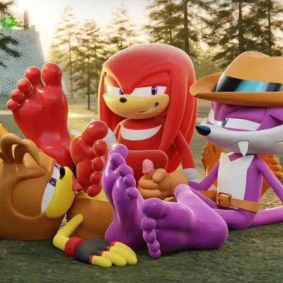 fang the hunter, knuckles the echidna, sledge the hedgehog (sega, sonic the hedgehog (series)) created by feetymcfoot