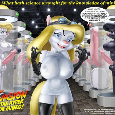 felix cattelli, hermione hermine, minerva mink (animaniacs, warner brothers) created by doug winger