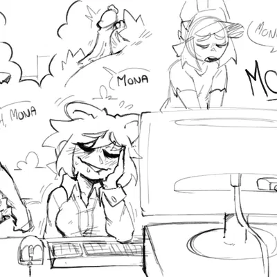 felix (derpyfox 36), mona (derpyfox 36) created by derpyfox 36