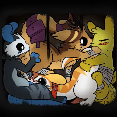 fennel (benji), pavel (thekoboldking), reeso (doeboi) (rain world, videocult) created by otterjunk