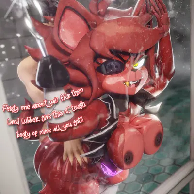 fexa (cryptiacurves), foxy (fnaf) (five nights at freddy's, fredina's nightclub) created by duranomates