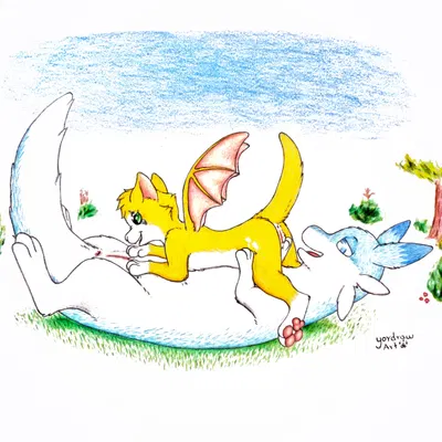 fidget (elysian tail) (dust: an elysian tail, palworld) created by yordraw