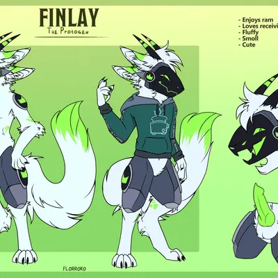 finlay (protogen) created by florroko