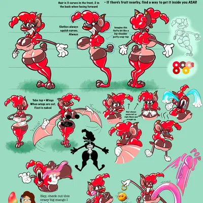 fizzi the fruit bat created by eternitythelabb0