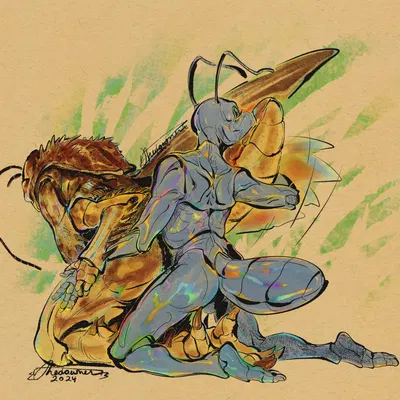 flik (a bug's life), hopper (a bug's life) (a bug's life, disney) created by the dawner