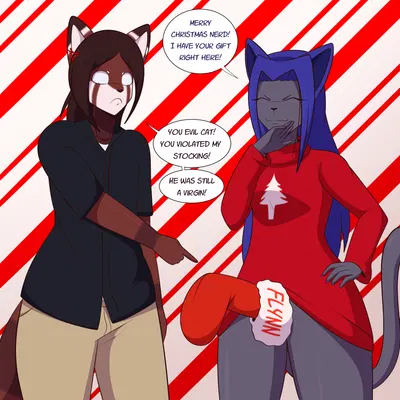 flynn (flyingtrace), june (flyingtrace) (christmas) created by flyingtrace