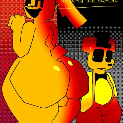 fredbear (fnaf), spring bonnie (fnaf) (five nights at freddy's, scottgames) created by lucaslora