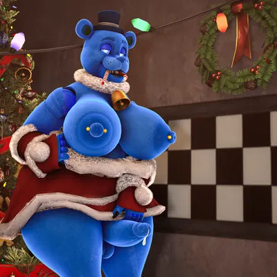 freddy (fnaf) (christmas, five nights at freddy's) created by deskai