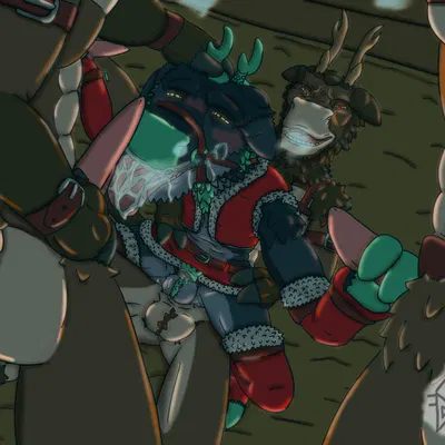 freyr (christmas, mythology) created by dynoddiprydain