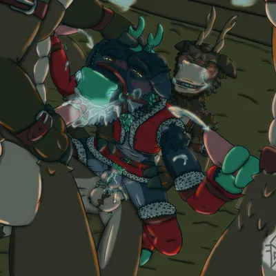 freyr (christmas, mythology) created by dynoddiprydain