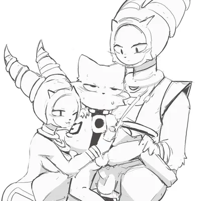 fuxi (nine sols), nuwa (nine sols), yi (nine sols) (nine sols, red candle games) created by liqueurmask