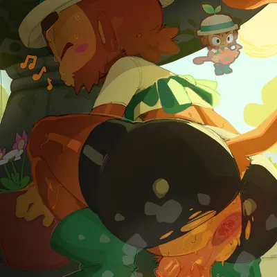 gardener monkey (bloons) (bloons tower defense, ninja kiwi) created by goatboydraws