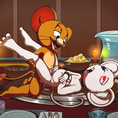 garry mouse, jerry mouse (metro-goldwyn-mayer, thanksgiving) created by drai (artist)