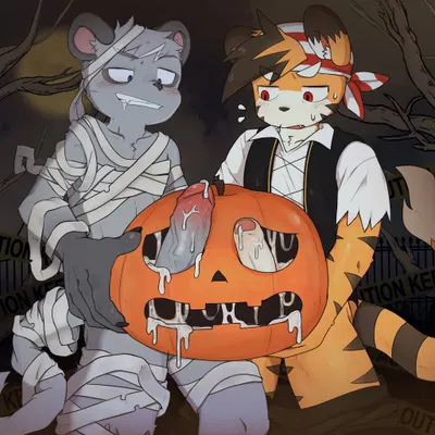 gelato (latotabo), tiger boy (latotabo) (halloween) created by latotabo