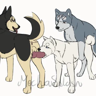 gin (ginga), john (ginga), sakura (ginga) (ginga (series)) created by mochasplash