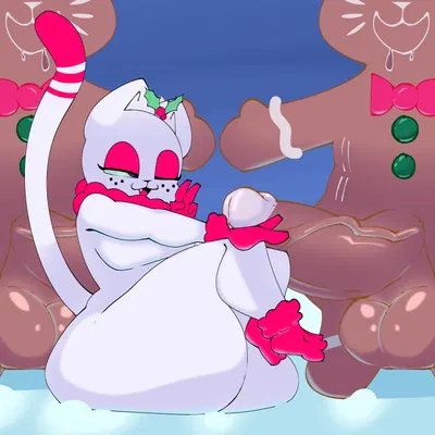 gingerbread cat, junipurr (christmas) created by woopyy