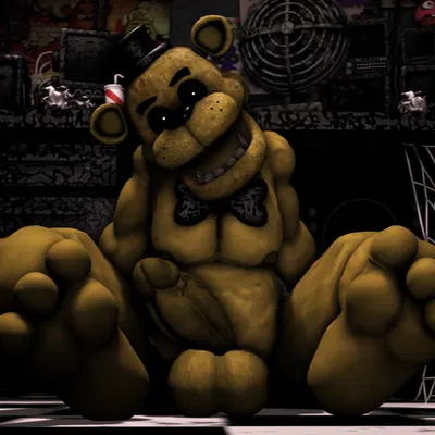 golden freddy (fnaf) (five nights at freddy's, scottgames) created by roythepichu