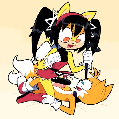 honey the cat, miles prower (sega, sonic the fighters) created by miscon