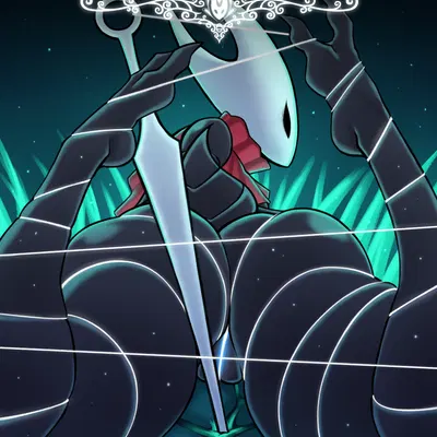 hornet (hollow knight) (hollow knight (franchise), team cherry) created by anikikiart