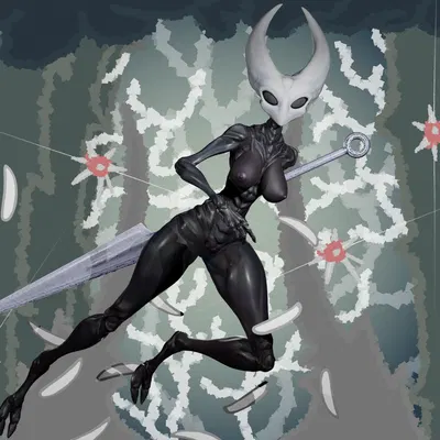hornet (hollow knight) (hollow knight (franchise), team cherry) created by stikcs