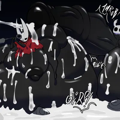 hornet (hollow knight), the knight (hollow knight) (hollow knight (franchise), team cherry) created by squealydealy