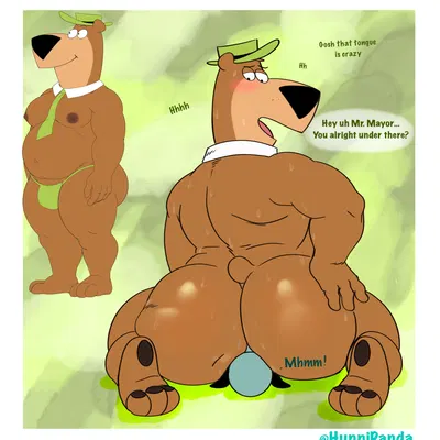 huckleberry hound, yogi bear (character) (hanna-barbera, jellystone (hbo max)) created by hunnipanda