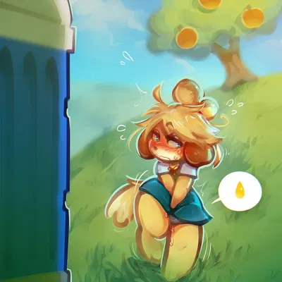 isabelle (animal crossing) (animal crossing, nintendo) created by panken